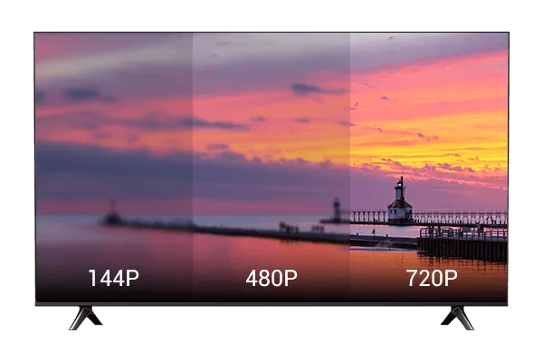 Resolución de la pantalla del televisor Magis TV